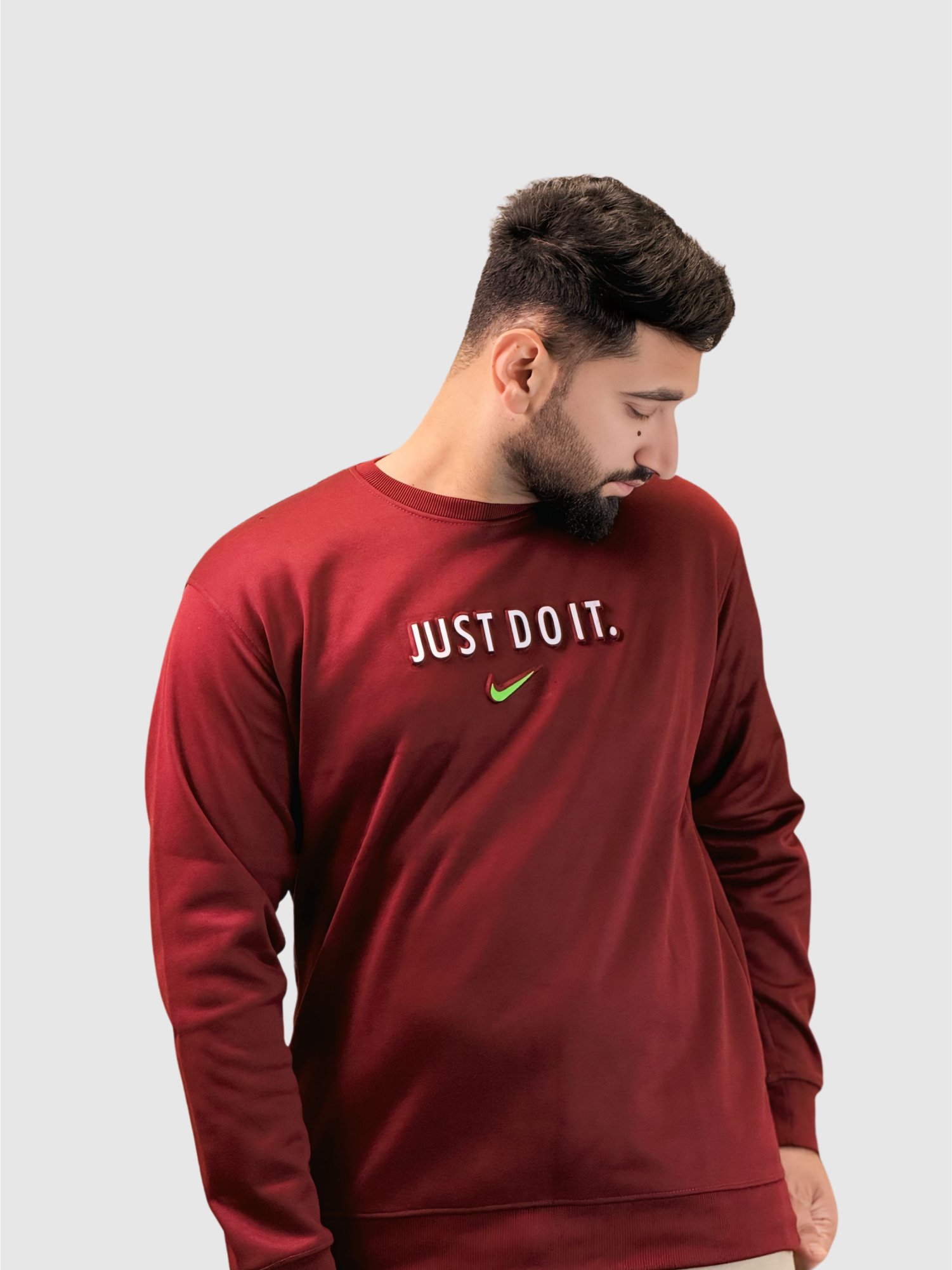 Nik Premium Sweatshirt (Maroon) - Image 5
