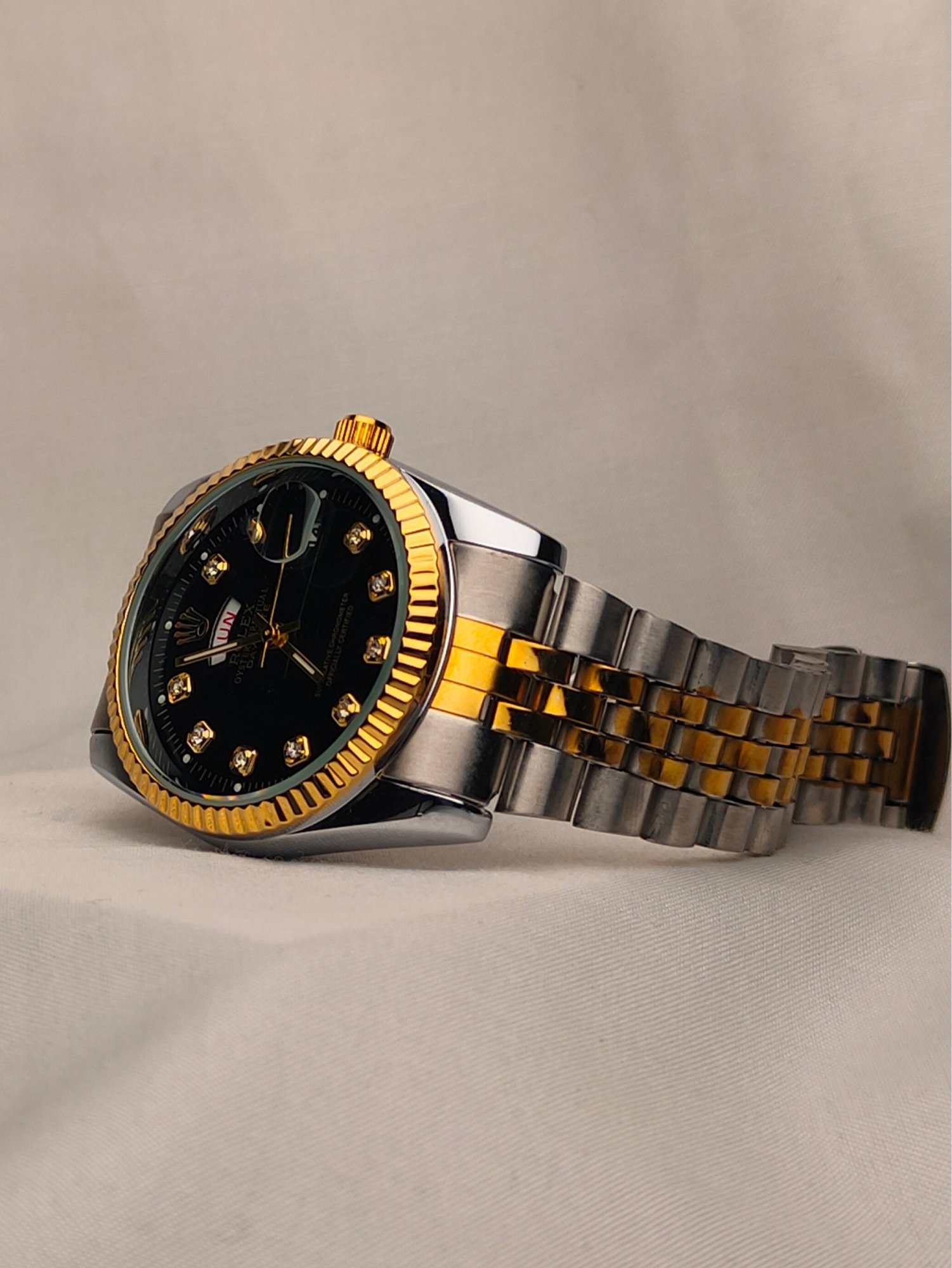 RLX Oyster Perpetual Day-Date Black Dial Watch - Image 3