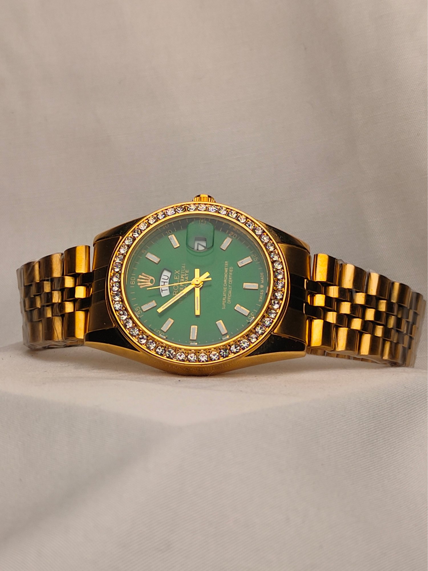 RLX Oyster Perpetual Day-Date Green Dial Watch - Image 2