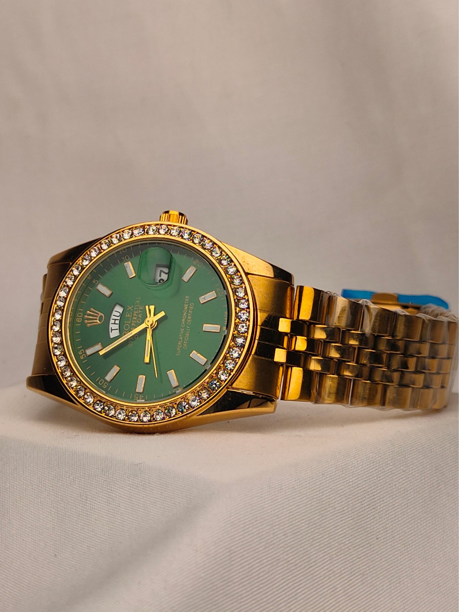 RLX Oyster Perpetual Day-Date Green Dial Watch - Image 3