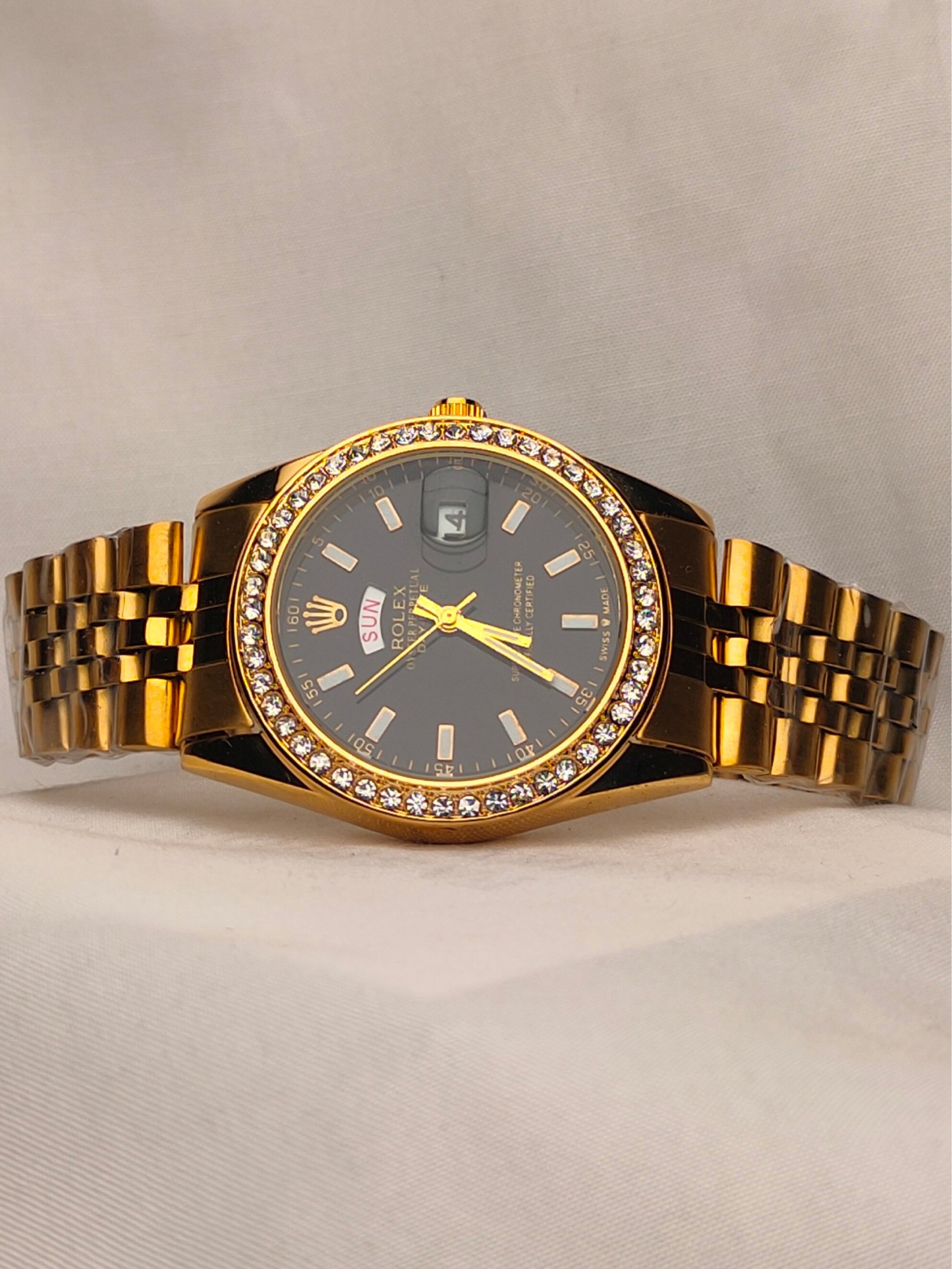 RLX Oyster Perpetual Day-Date Black Dial Watch - Image 2